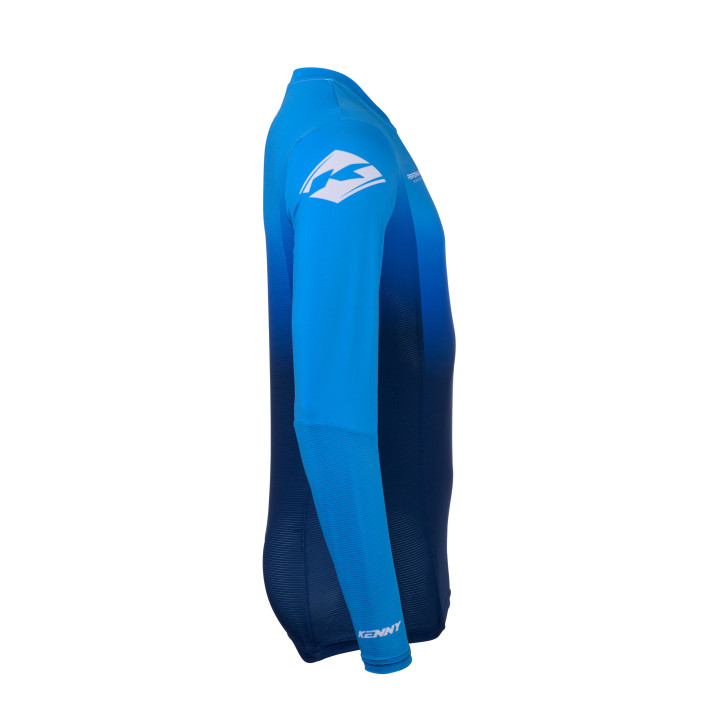 Maillot KENNY performance gradient bleu 2025 | Oxmoto