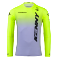 Maillot KENNY performance gradient gris/jaune 2025 | Oxmoto