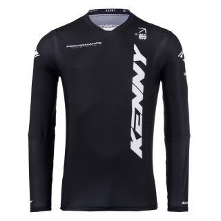 Maillot KENNY performance solid noir 2025 | Oxmoto