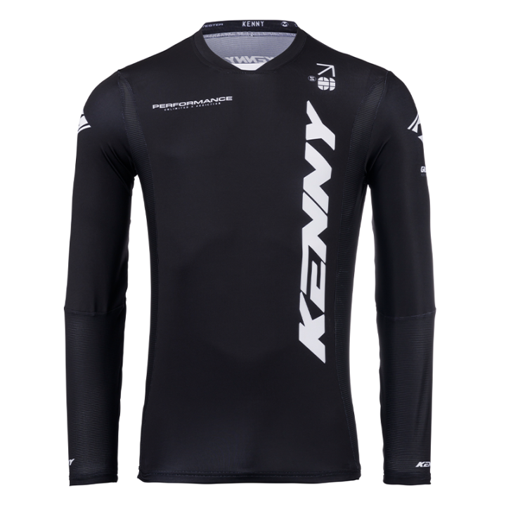 Maillot KENNY performance solid noir 2025 | Oxmoto