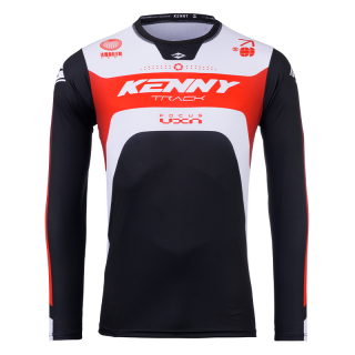 Maillot KENNY track focus rouge 2025 | Oxmoto