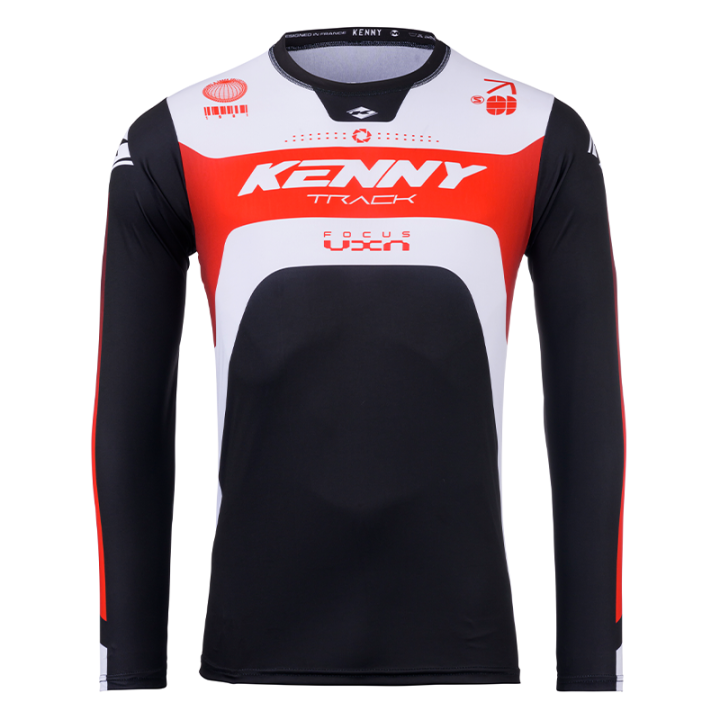 Maillot KENNY track focus rouge 2025 | Oxmoto