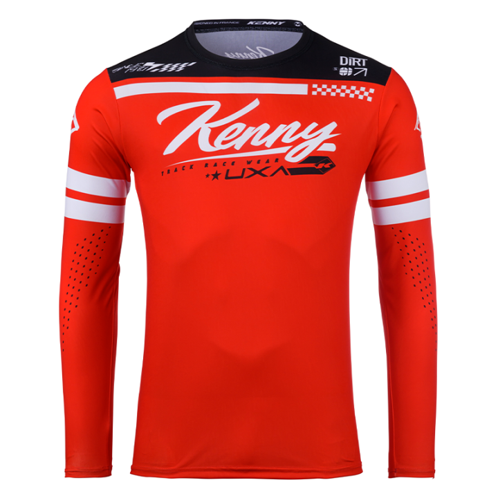 Maillot KENNY track dirt rouge 2025 | Oxmoto