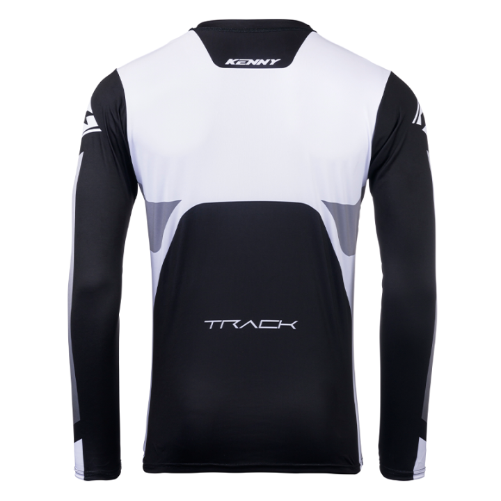 Maillot KENNY track focus noir/blanc 2025 | Oxmoto