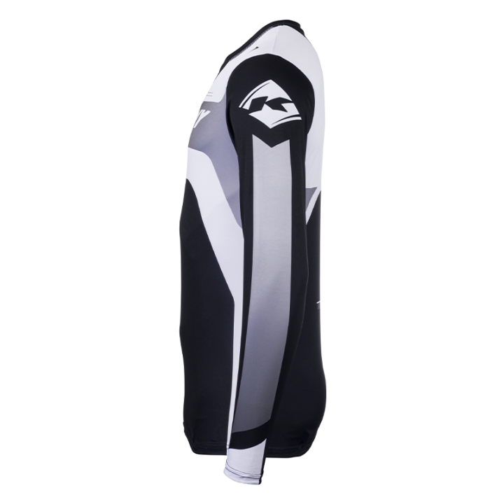 Maillot KENNY track focus noir/blanc 2025 | Oxmoto