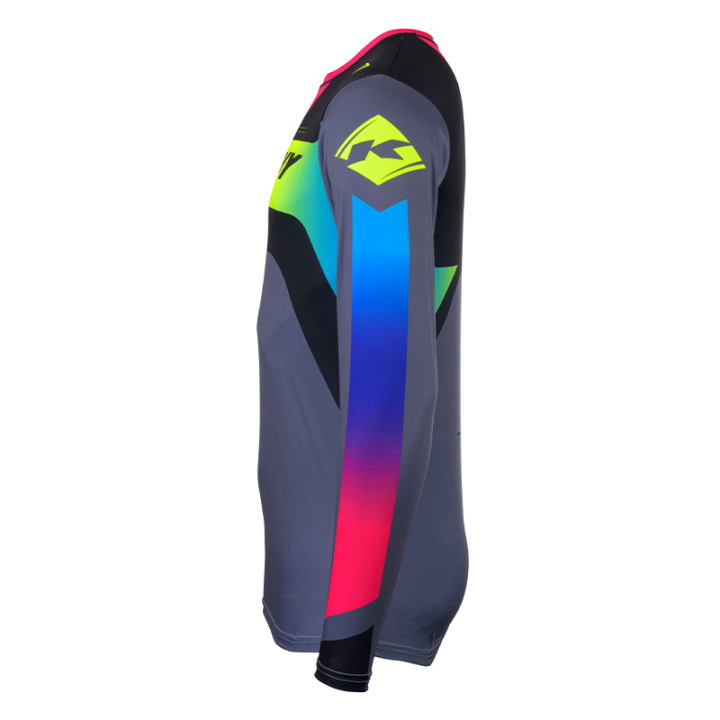 Maillot KENNY track focus jaune 2025 | Oxmoto