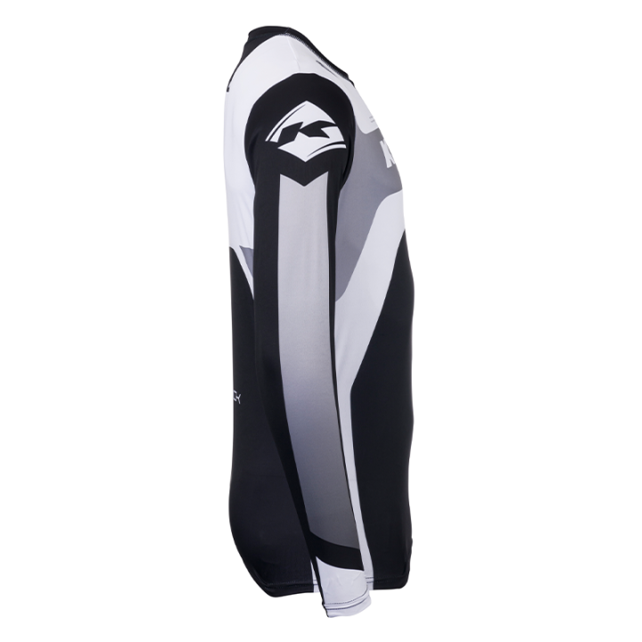 Maillot KENNY track focus noir/blanc 2025 | Oxmoto