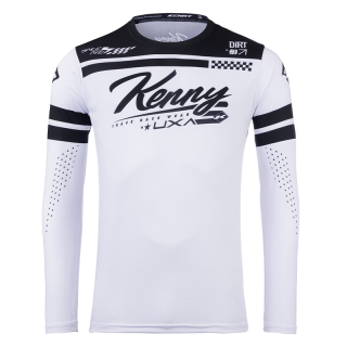 Maillot KENNY track dirt blanc 2025 | Oxmoto