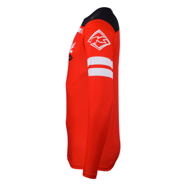 Maillot KENNY track dirt rouge 2025 | Oxmoto