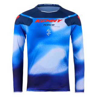 Maillot KENNY force fog bleu 2025 | Oxmoto