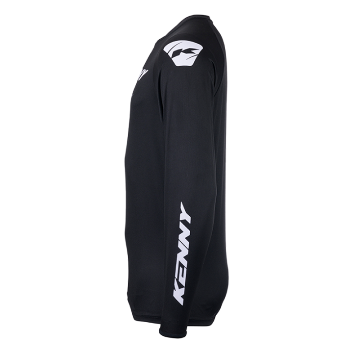 Maillot KENNY force solid noir 2025 | Oxmoto