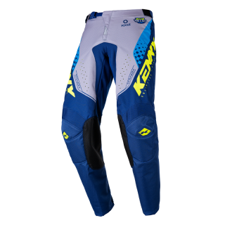 Pantalon enfant KENNY track focus bleu/jaune | Oxmoto