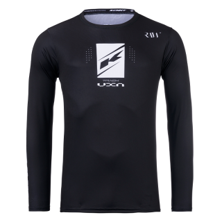 Maillot enfant KENNY track raw noir 2025 | Oxmoto