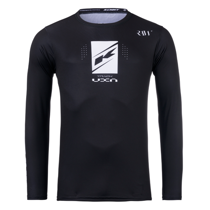 Maillot enfant KENNY track raw noir 2025 | Oxmoto