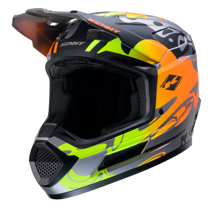 Casque KENNY performance graphic steel 2025 | Oxmoto