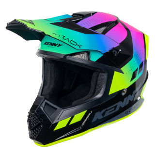 Casque KENNY track graphic fluo 2025 | Oxmoto