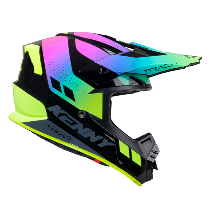Casque KENNY track graphic fluo 2025 | Oxmoto