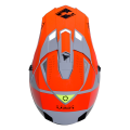 Casque KENNY track graphic gris/orange 2025 | Oxmoto