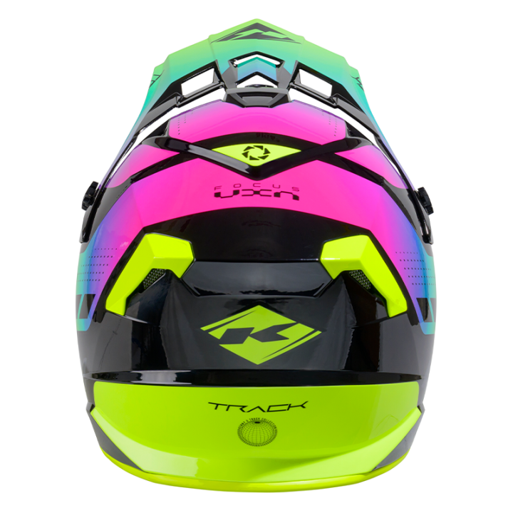 Casque KENNY track graphic fluo 2025 | Oxmoto