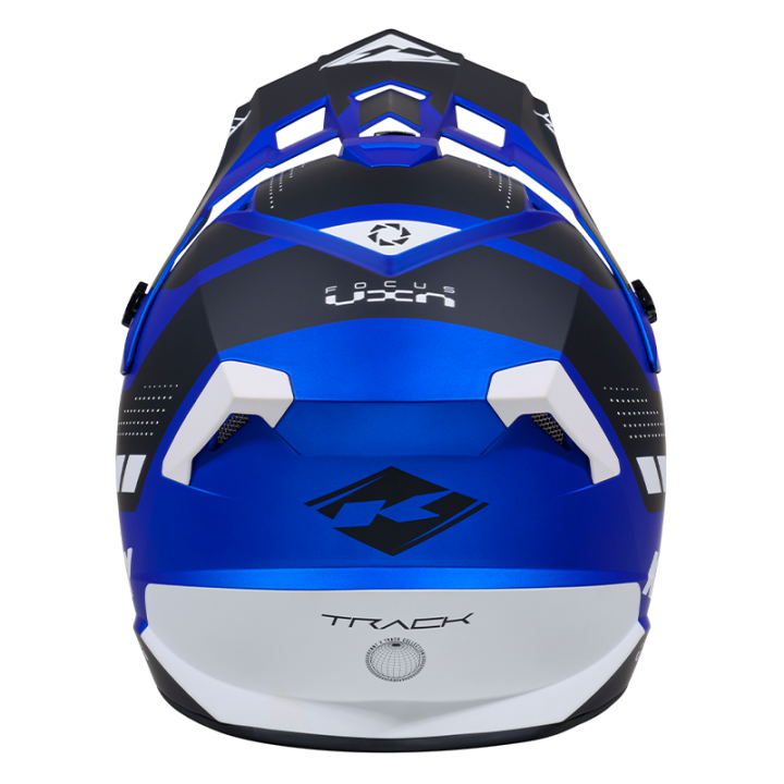 Casque KENNY track graphic candy bleu 2025 | Oxmoto