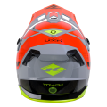 Casque KENNY track graphic gris/orange 2025 | Oxmoto