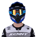 Casque KENNY track graphic candy bleu 2025 | Oxmoto