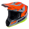 Casque enfant KENNY track graphic gris/orange 2025 | Oxmoto