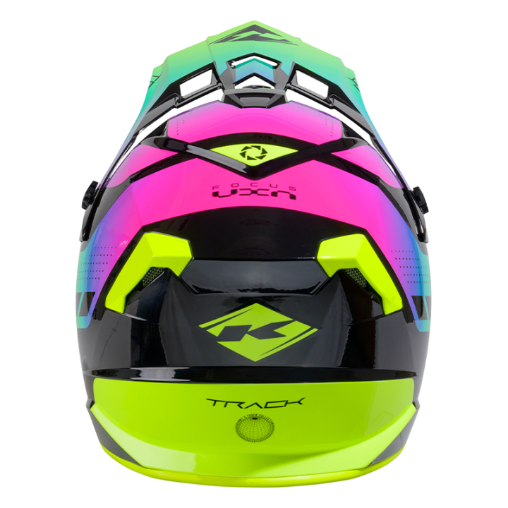 Casque enfant KENNY track graphic fluo 2025 | Oxmoto