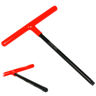 Clé en T RFX Pro Series empreinte standard avec poignée en caoutchouc - Tête Torx T45 pour KTM - noir/orange