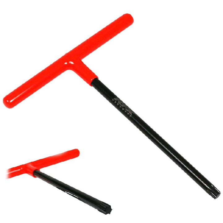 Clé en T RFX Pro Series empreinte standard avec poignée en caoutchouc - Tête Torx T45 pour KTM - noir/orange
