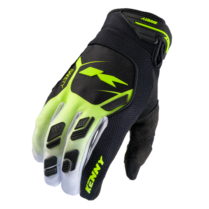 Gants KENNY safety jaune fluo 2025 | Oxmoto