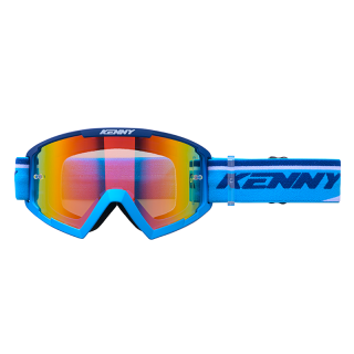 Lunettes KENNY track + bleu navy 2025 | Oxmoto