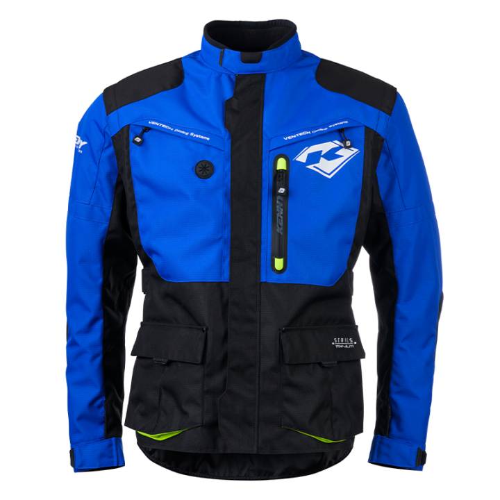 Veste enduro KENNY titanium navy/jaune fluo 2025 | Oxmoto