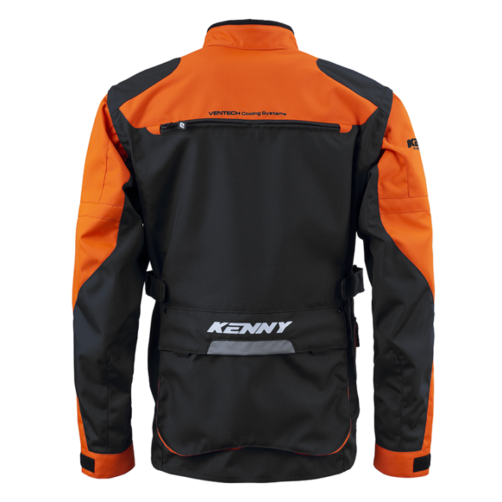 Veste enduro KENNY titanium orange/noir 2025 | Oxmoto