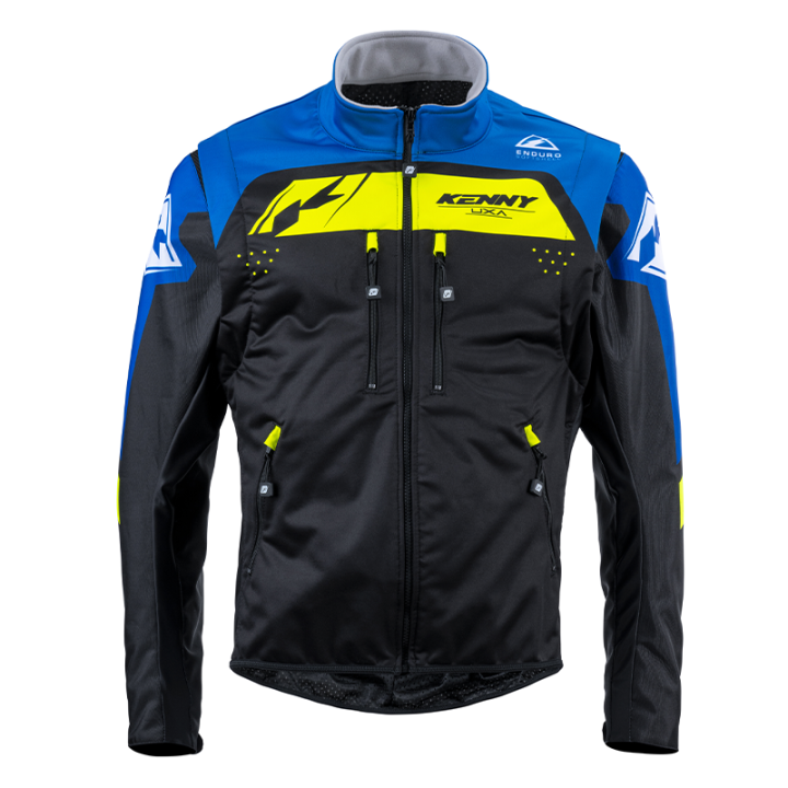 Veste enduro KENNY softshell bleu 2025 | Oxmoto