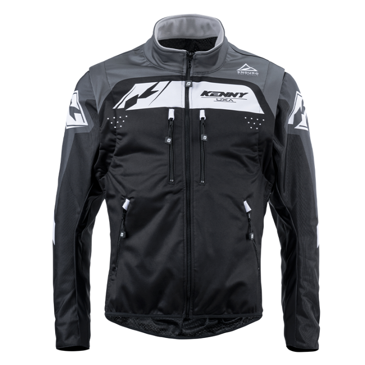 Veste enduro KENNY softshell gris 2025 | Oxmoto