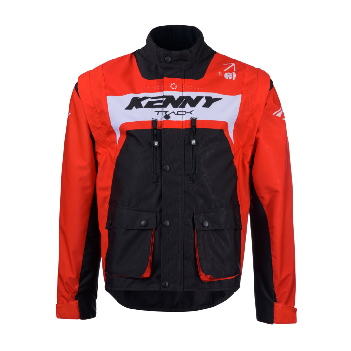 Veste enduro KENNY track rouge 2025 | Oxmoto