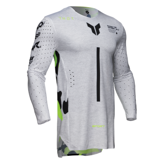 Maillot Thor sportmode riot blanc/acide 2025 | Oxmoto