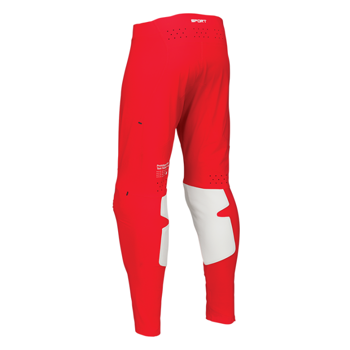 Pantalon Thor sportmode riot noir/rouge 2025 | Oxmoto
