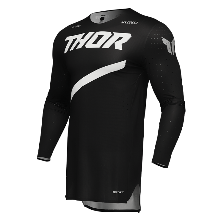Maillot Thor sportmode brave noir 2025 | Oxmoto