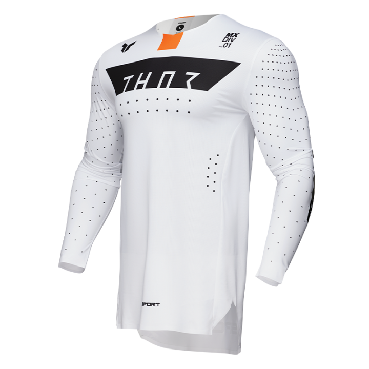 Maillot Thor sportmode rogue blanc/orange 2025 | Oxmoto