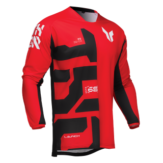 Maillot Thor launchmode forge rouge 2025 | Oxmoto