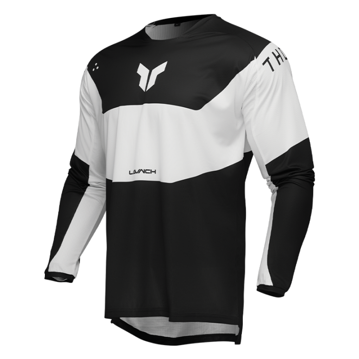 Maillot Thor launchmode storm noir 2025 | Oxmoto