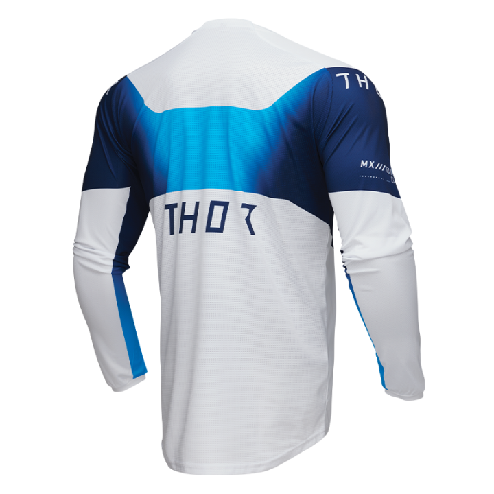 Maillot Thor launchmode storm blanc 2025 | Oxmoto