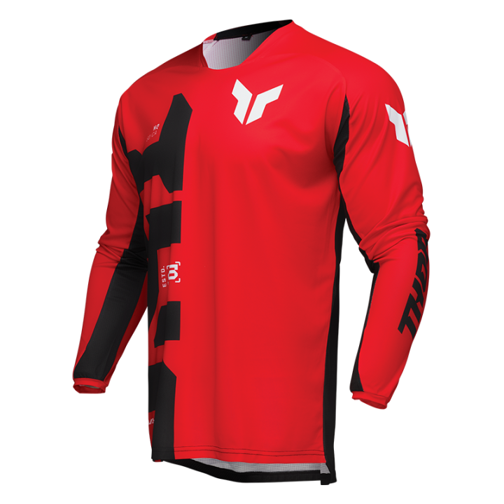 Maillot Thor launchmode forge rouge 2025 | Oxmoto