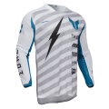 Maillot Thor launchmode vented raid blanc/gris 2025 | Oxmoto