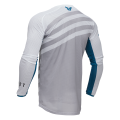 Maillot Thor launchmode vented raid blanc/gris 2025 | Oxmoto