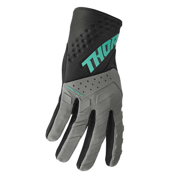 Gants Thor spectrum gris/noir/menthe 2025 | Oxmoto