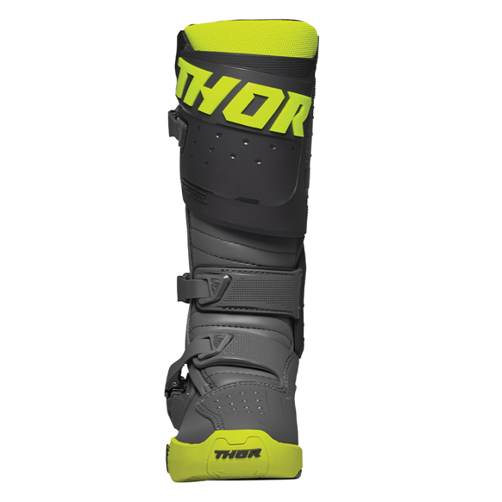Bottes Thor radial gris/jaune fluo 2025 | Oxmoto