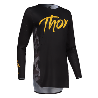 Maillot femme Thor sportmode shadow noir 2025 | Oxmoto